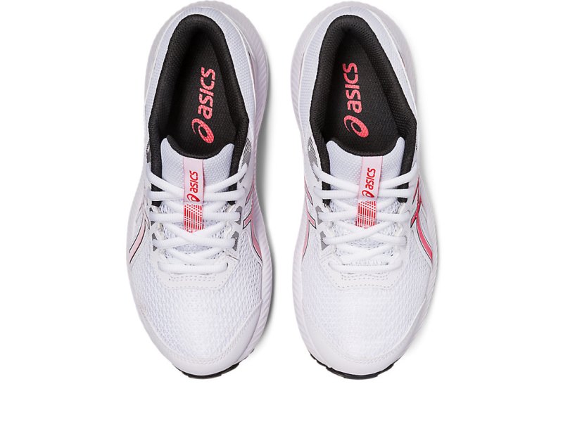 Tenis Sports Asics Contend 8 Niños Blancos Rojos | MX1568-843