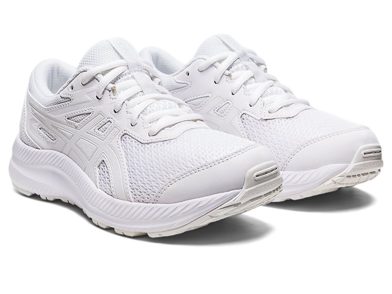 Tenis Sports Asics Contend 8 Niños Blancos Blancos | MX1633-681