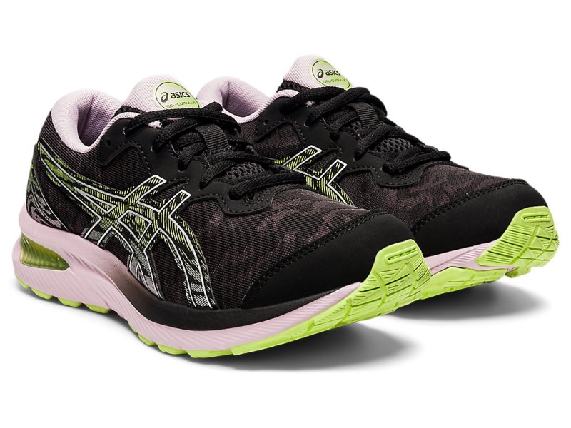 Tenis Sports Asics Gel-cumulus 23 Niños Negros Rosas | MX3411-588