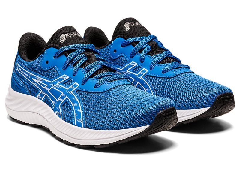 Tenis Sports Asics Gel-eXCite 9 Niños Azules Blancos | MX1677-194