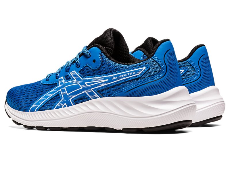 Tenis Sports Asics Gel-eXCite 9 Niños Azules Blancos | MX1677-194