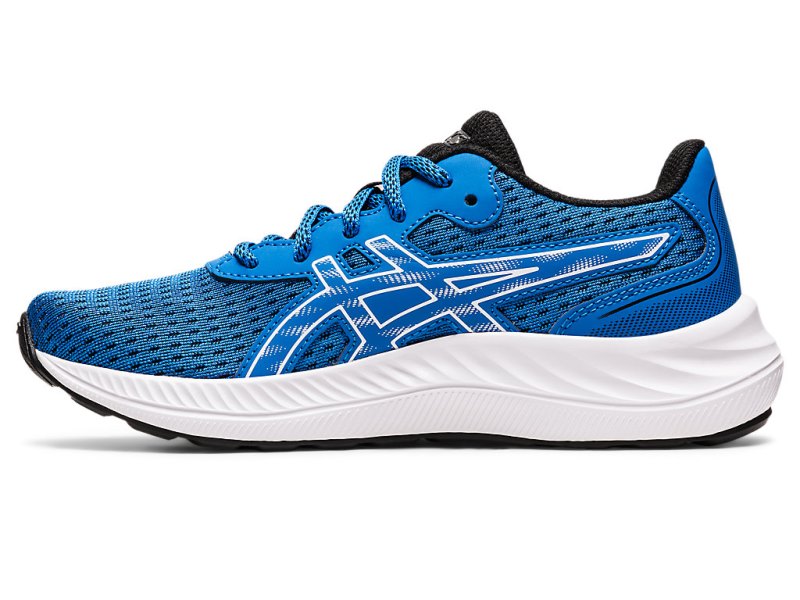 Tenis Sports Asics Gel-eXCite 9 Niños Azules Blancos | MX1677-194