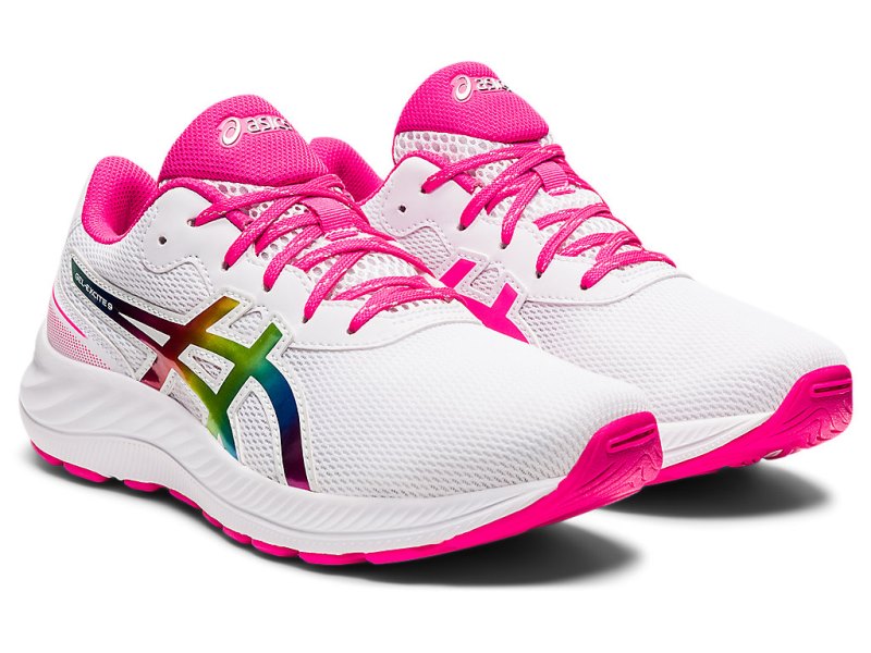 Tenis Sports Asics Gel-eXCite 9 Niños Blancos Rosas | MX4489-159