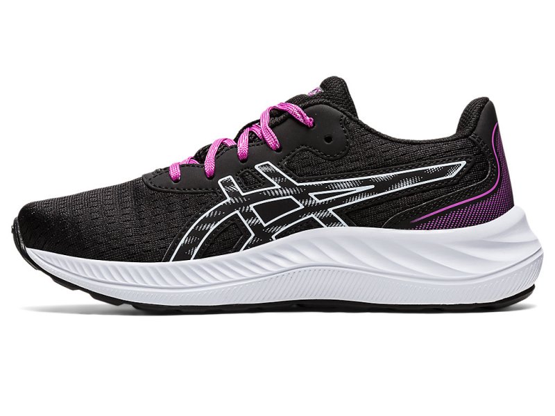 Tenis Sports Asics Gel-eXCite 9 Niños Negros Azules Claro | MX2154-075