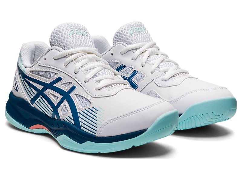 Tenis Sports Asics Gel-game 8 Niños Blancos Azules Claro | MX1303-534