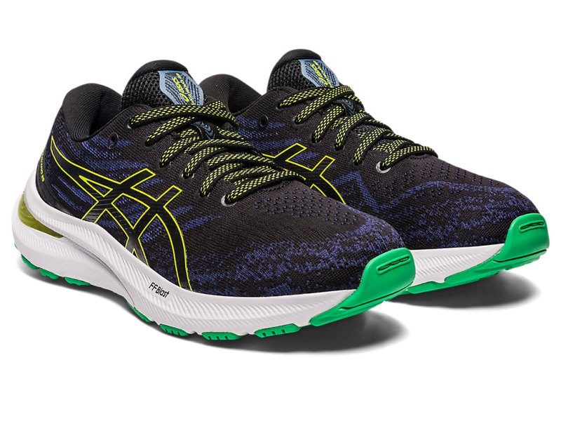 Tenis Sports Asics Gel-kayano 29 Niños Negros Verdes Claro | MX0457-182