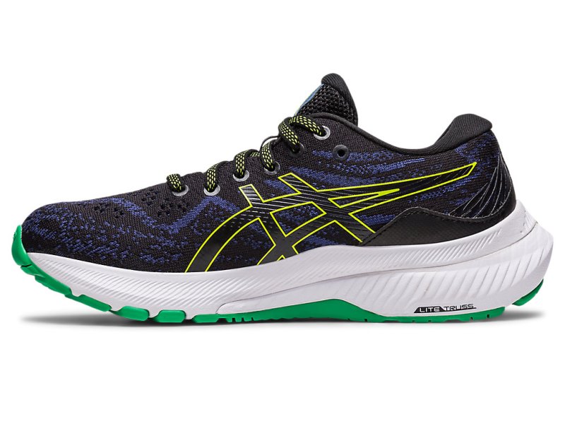 Tenis Sports Asics Gel-kayano 29 Niños Negros Verdes Claro | MX0457-182