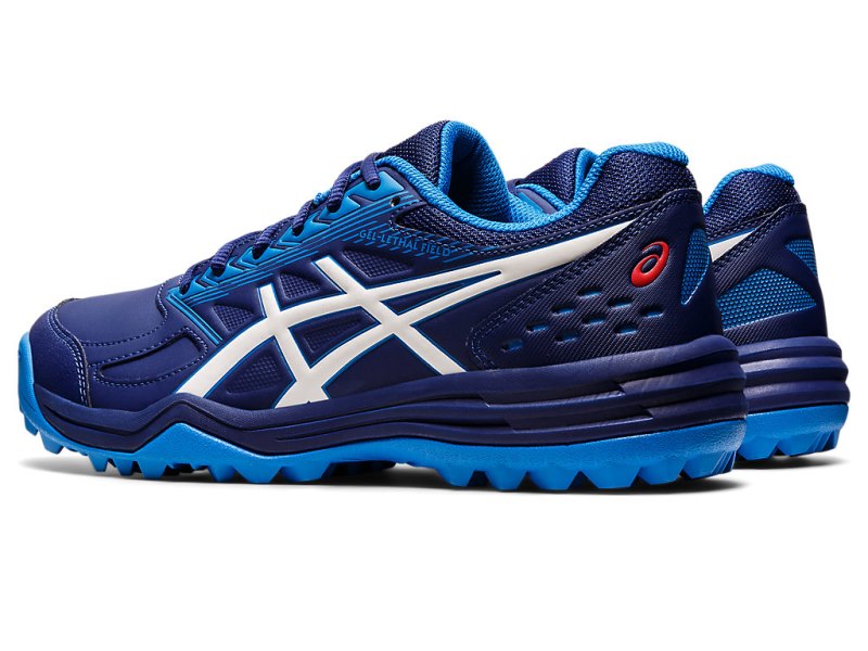 Tenis Sports Asics Gel-lethal FieLD Hombre Azules Blancos | MX7140-557