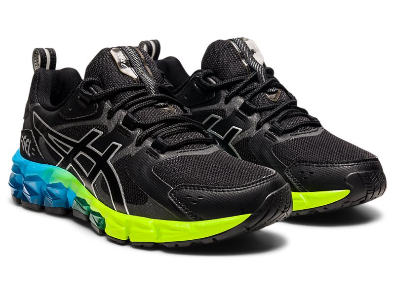 Tenis Sports Asics Gel-quantum 180 6 Niños Negros Azules | MX4963-926