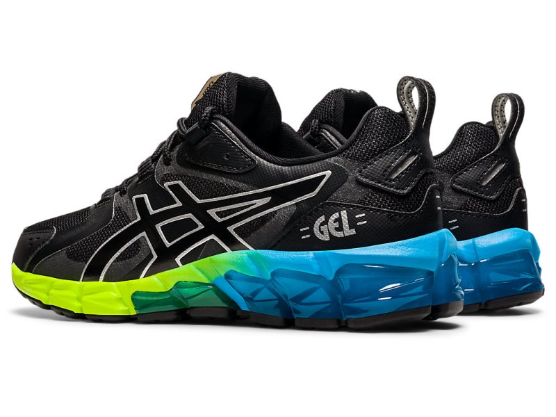 Tenis Sports Asics Gel-quantum 180 6 Niños Negros Azules | MX4963-926