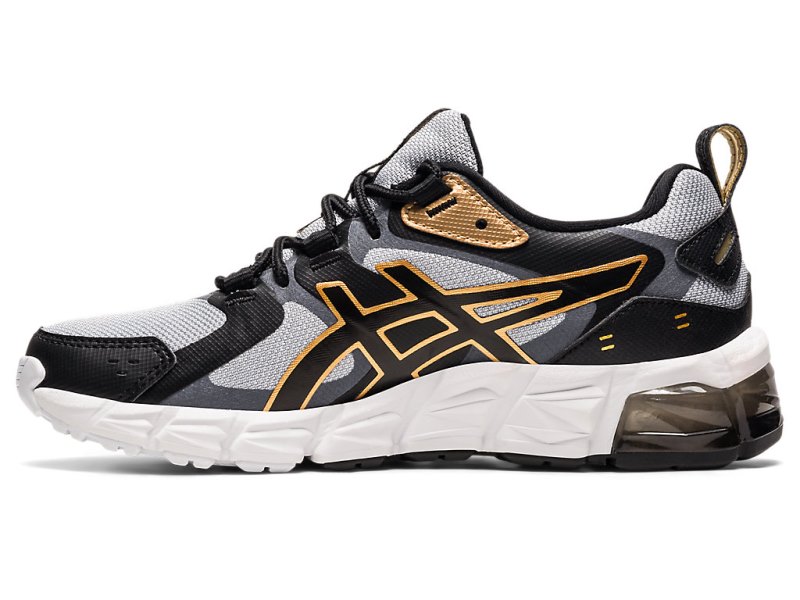 Tenis Sports Asics Gel-quantum 180 6 Niños Grises Negros | MX8140-714