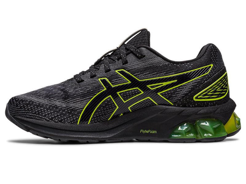 Tenis Sports Asics Gel-quantum 180 VII Niños Negros Verdes Claro | MX0019-153