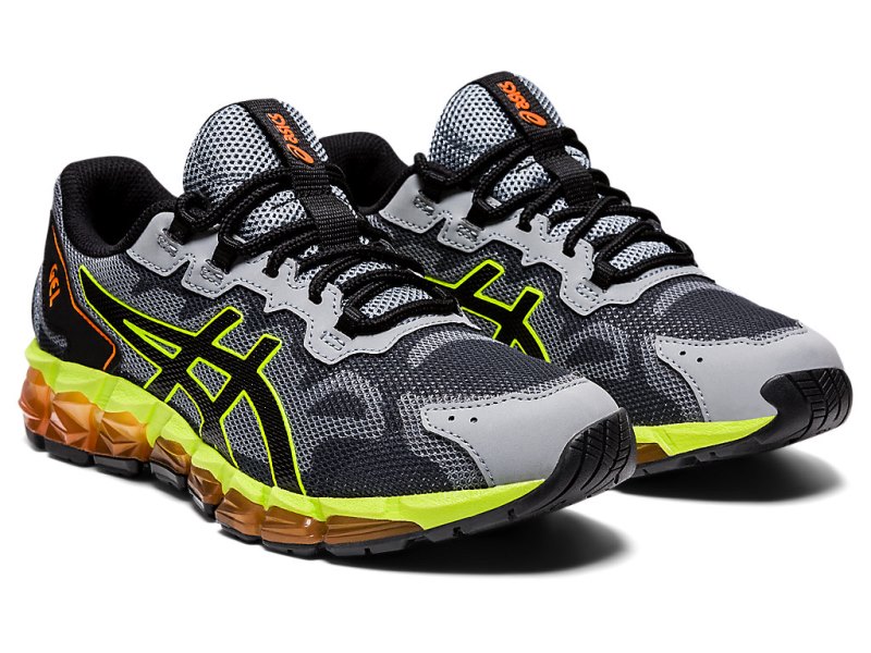 Tenis Sports Asics Gel-quantum 360 6 Niños Grises Negros | MX8355-671