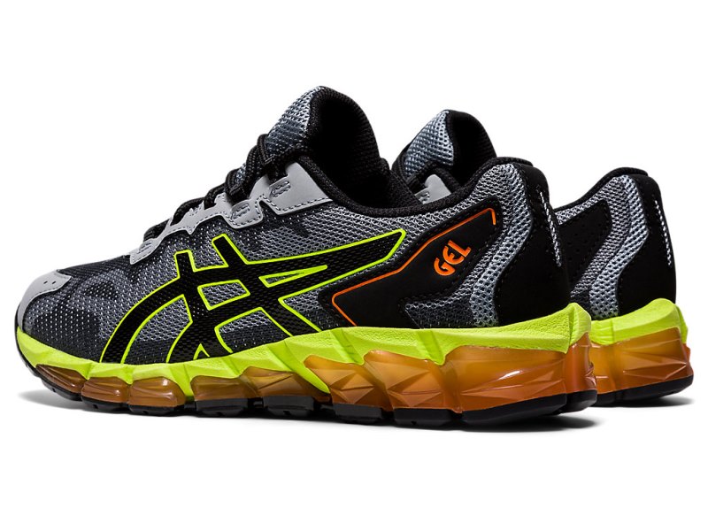 Tenis Sports Asics Gel-quantum 360 6 Niños Grises Negros | MX8355-671