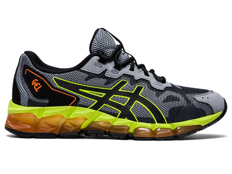 Tenis Sports Asics Gel-quantum 360 6 Niños Grises Negros | MX8355-671