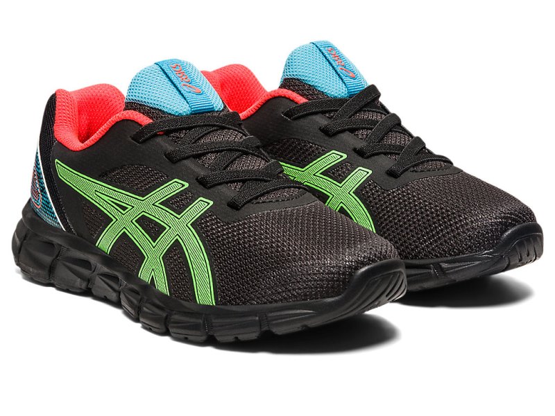 Tenis Sports Asics Gel-quantum Lyte II Niños Negros Verdes | MX6882-718