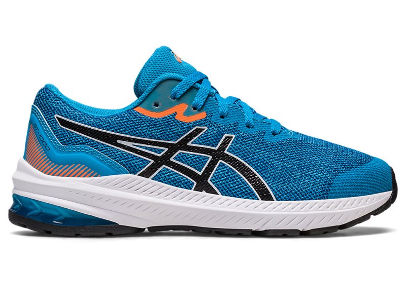 Tenis Sports Asics Gt-1000 11 Niños Azules Negros | MX1879-932