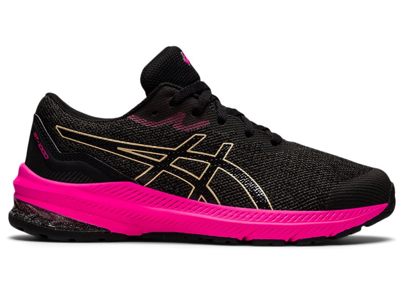 Tenis Sports Asics Gt-1000 11 Niños Grises Oscuro Amarillos | MX8688-030