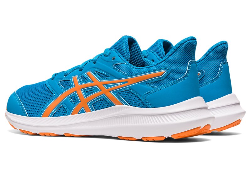 Tenis Sports Asics Jolt 4 Niños Azules Naranjas | MX7476-311