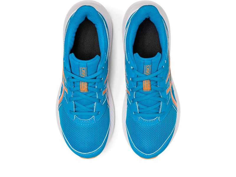 Tenis Sports Asics Jolt 4 Niños Azules Naranjas | MX7476-311