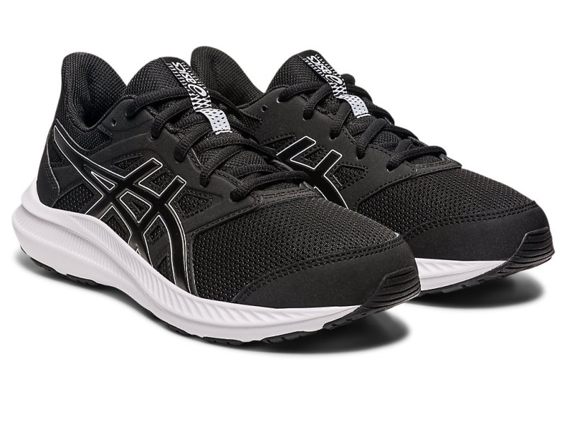 Tenis Sports Asics Jolt 4 Niños Negros Blancos | MX1521-849