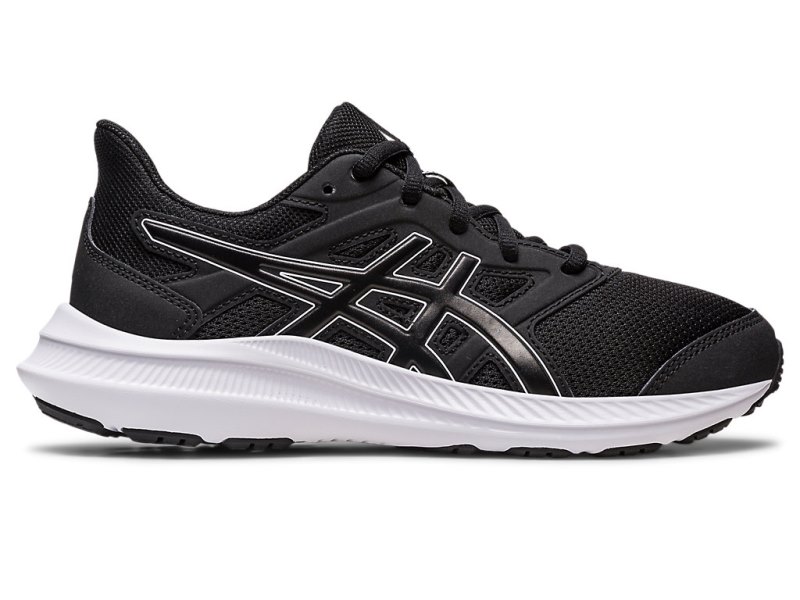 Tenis Sports Asics Jolt 4 Niños Negros Blancos | MX1521-849