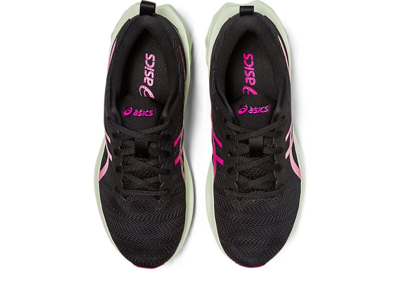 Tenis Sports Asics Novablast 2 Niños Negros Rosas | MX8493-766