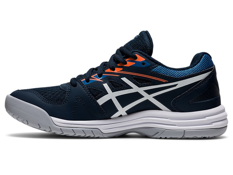 Tenis Sports Asics Upcourt 4 Niños Azules Blancos | MX8601-754