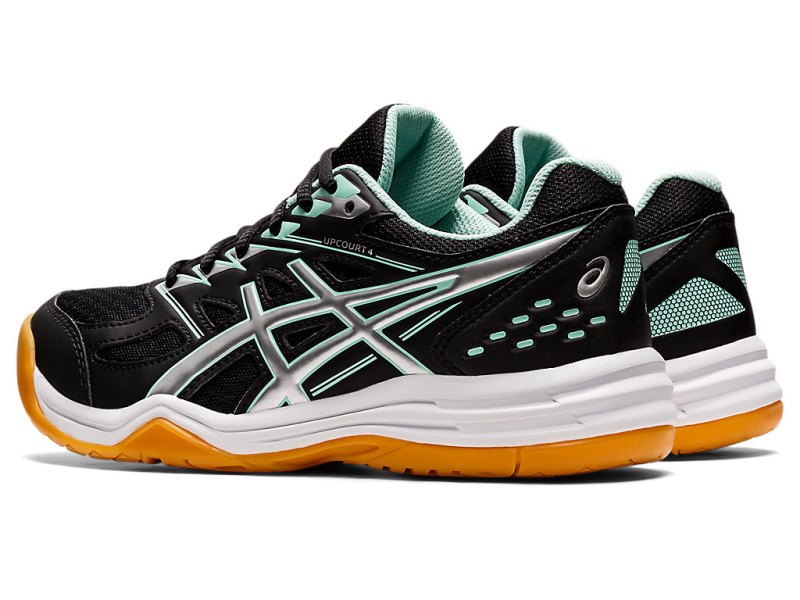 Tenis Sports Asics Upcourt 4 Niños Negros Verdes Claro | MX6228-619