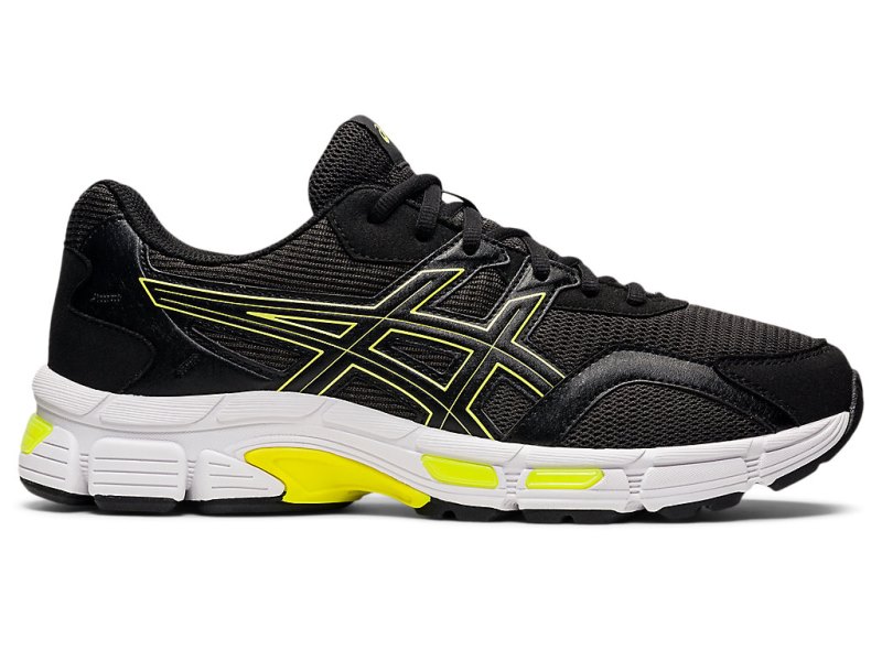 Tenis Asics Gel-jOG Mc Hombre Grises Oscuro Amarillos | MX5517-985