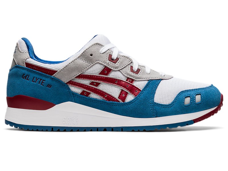 Tenis Asics Gel-lyte III OG Mujer Azur Rojos Oscuro | MX8105-651