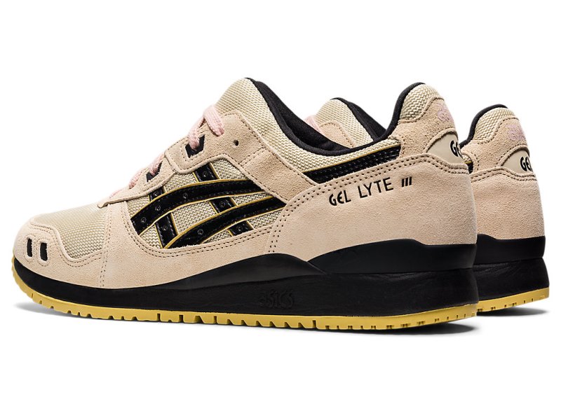 Tenis Asics Gel-lyte III OG Mujer Beige Negros | MX8119-072