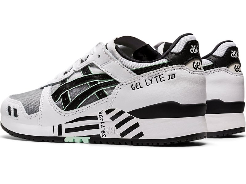 Tenis Asics Gel-lyte III OG Mujer Blancos Negros | MX5823-302