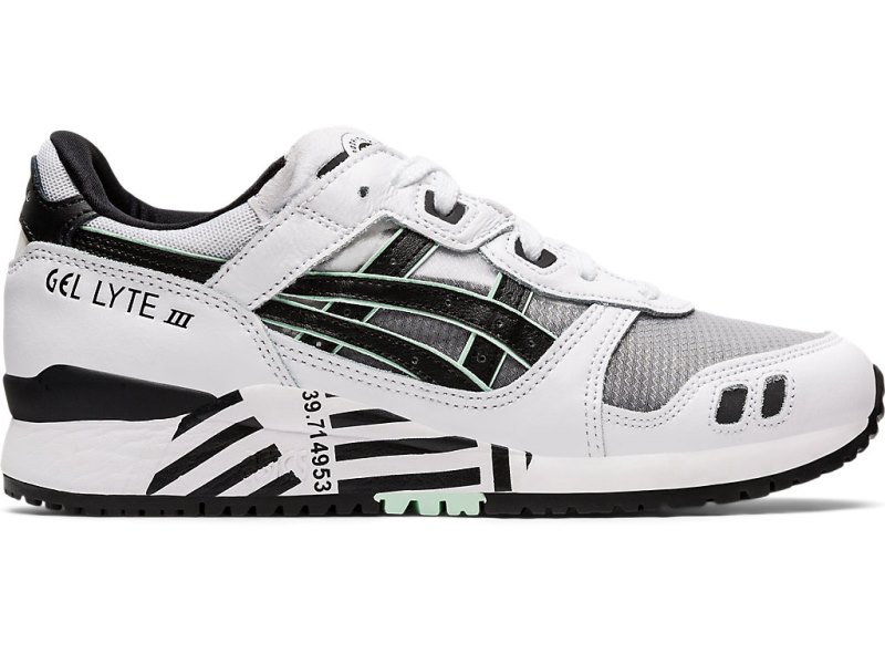 Tenis Asics Gel-lyte III OG Mujer Blancos Negros | MX5823-302