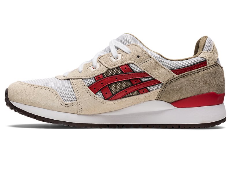 Tenis Asics Gel-lyte III OG Mujer Grises Rojos | MX1836-642