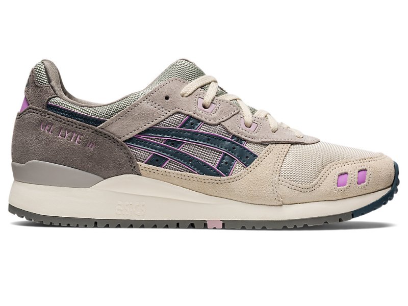 Tenis Asics Gel-lyte III OG Mujer Grises Grises Azules | MX3051-670