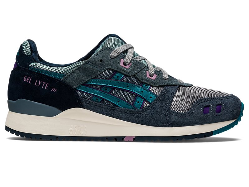 Tenis Asics Gel-lyte III OG Mujer Grises Oscuro Verdes | MX3923-787