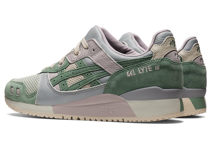 Tenis Asics Gel-lyte III OG Mujer Verde Oliva Claro Grises | MX0096-524