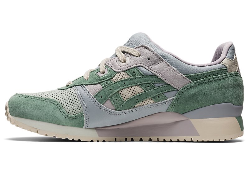 Tenis Asics Gel-lyte III OG Mujer Verde Oliva Claro Grises | MX0096-524