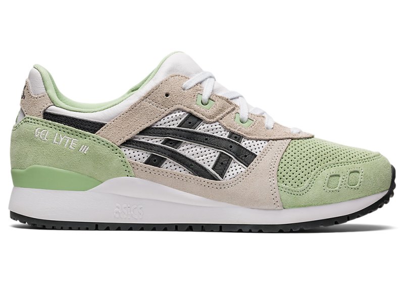 Tenis Asics Gel-lyte III OG Mujer Verdes Claro Obsidian Grises | MX3717-738