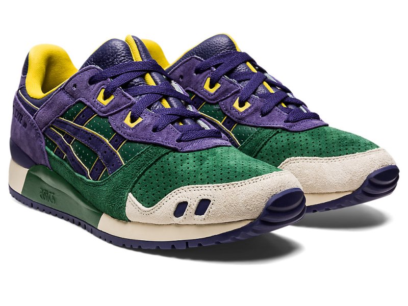 Tenis Asics Gel-lyte III OG Mujer Verdes Morados | MX6173-606