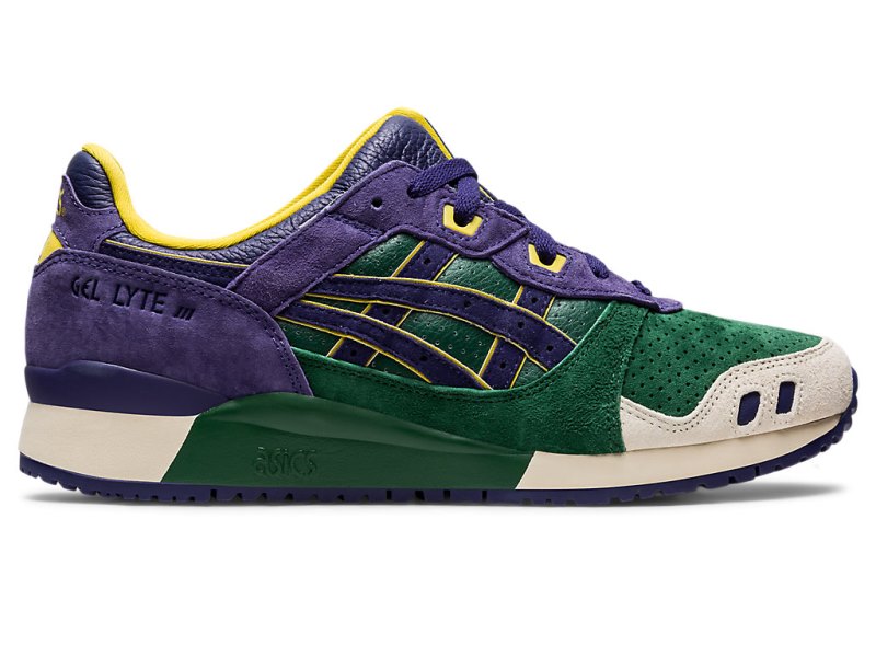 Tenis Asics Gel-lyte III OG Mujer Verdes Morados | MX6173-606