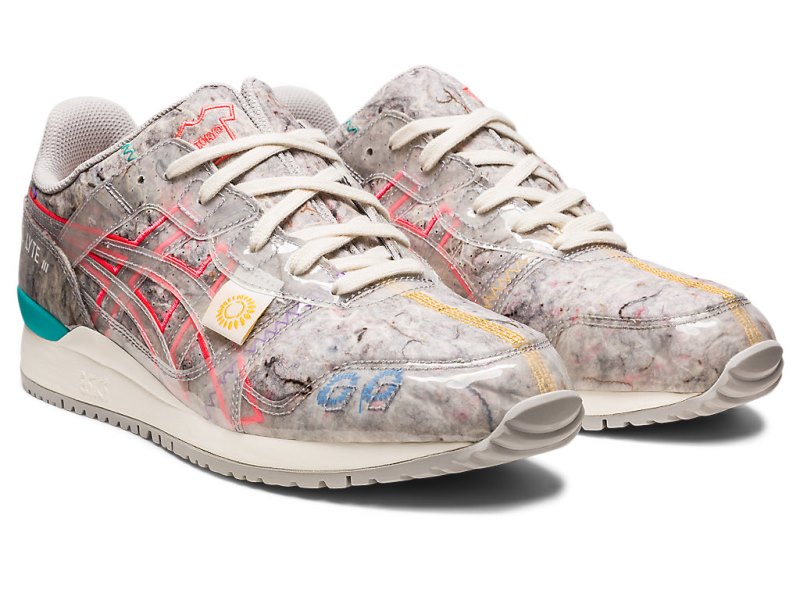 Tenis Asics Gel-lyte III OG Recycled Felt Hombre Grises Rosas | MX0054-457