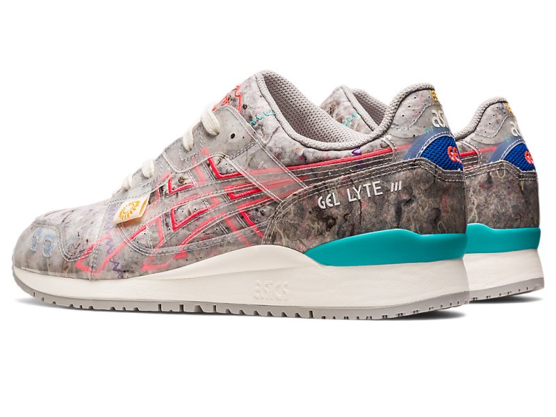 Tenis Asics Gel-lyte III OG Recycled Felt Hombre Grises Rosas | MX0054-457