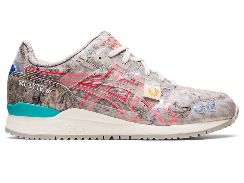 Tenis Asics Gel-lyte III OG Recycled Felt Hombre Grises Rosas | MX0054-457