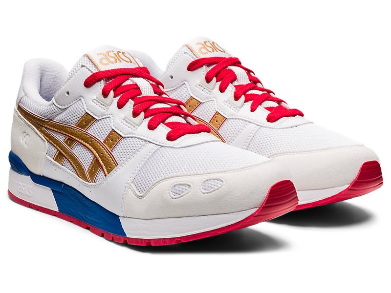 Tenis Asics Gel-lyte Mujer Blancos Dorados | MX4888-028