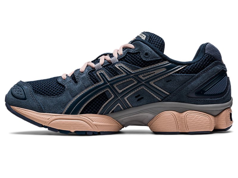 Tenis Asics Gel-nimbus 9 Hombre Azules Grises Oscuro | MX8359-719