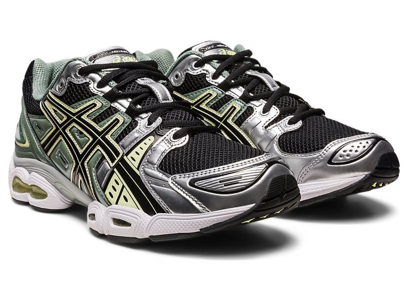 Tenis Asics Gel-nimbus 9 Hombre Negros Plateados | MX6989-649