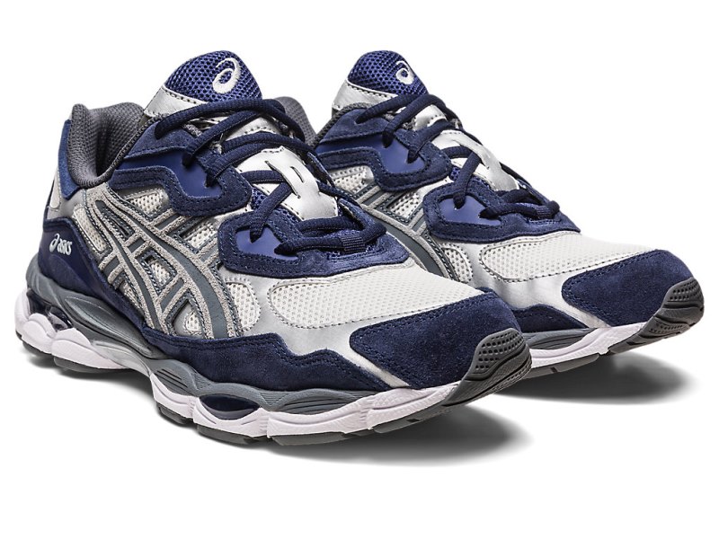 Tenis Asics Gel-nyc Hombre Creme Grises | MX9781-881