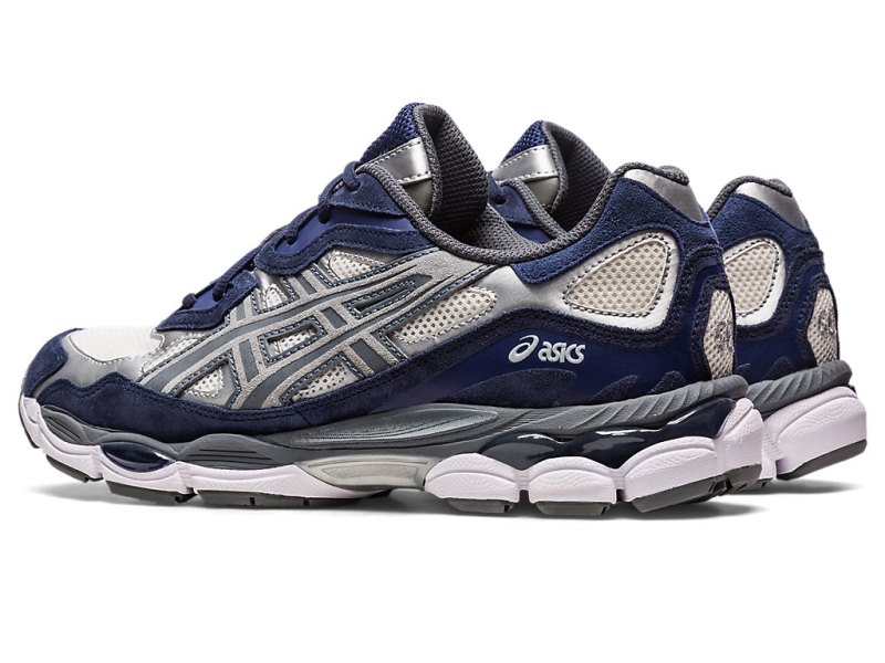 Tenis Asics Gel-nyc Hombre Creme Grises | MX9781-881